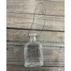 Glass Bottle with Wire Hanger