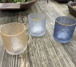 Glass Candle Holder – Blue