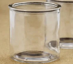 Glass Candle Holder – 4-inch tall x 4-inch diameter