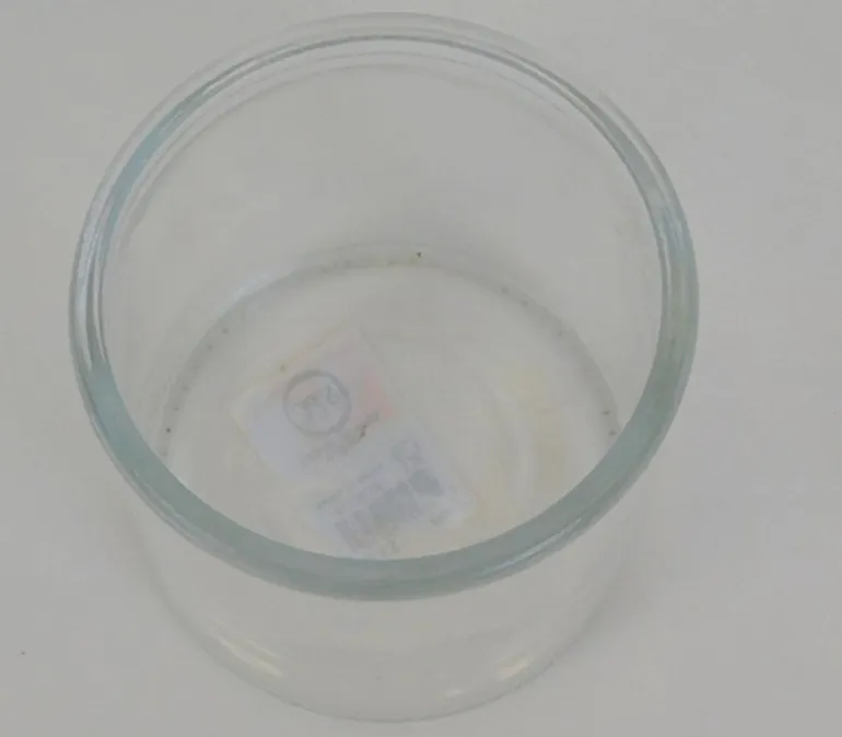 Glass Candle Holder – 4-inch tall x 4-inch diameter