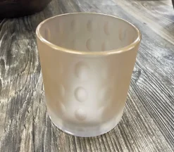Glass Candle Holder – Pink