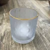 Glass Candle Holder – White