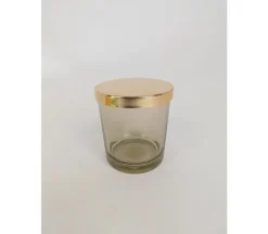 Glass Canister with Gold Lid – Large