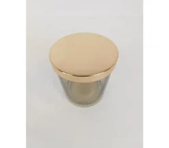 Glass Canister with Gold Lid – Large