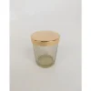 Glass Canister with Gold Lid – Small