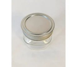 Glass Jar with Metal Lid