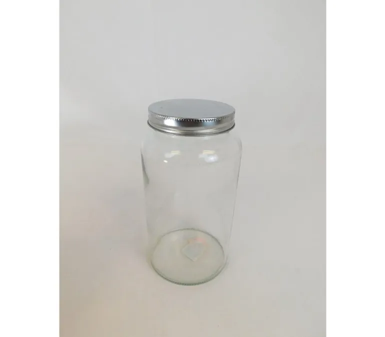Glass Jar with Metal Lid – Large