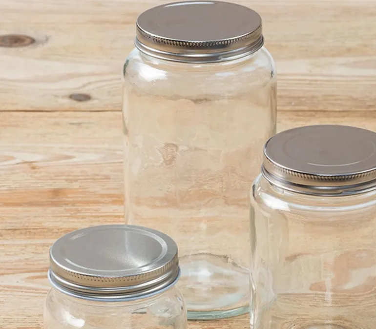 Glass Jar with Metal Lid – Large
