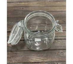 Glass Jar with Snap Lid