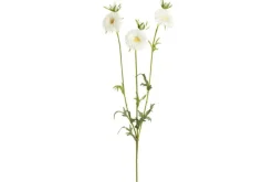 5″ Glass Vase With Bow, Clear/White