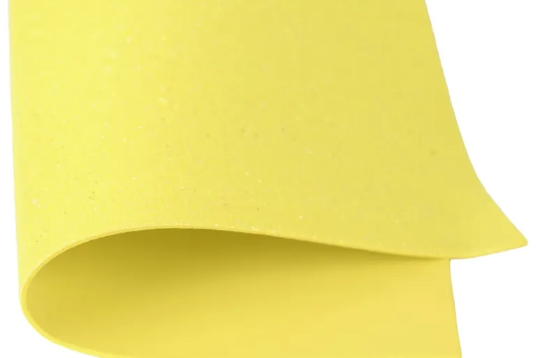 Glitter Foam Sheet – 2mm 9″X12″ – Yellow