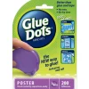 Glue Dots 3/8-inch Poster Dot Disposable Dispenser – 200 Clear Dots