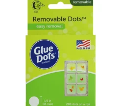 Glue Dots – Removable – 1/2-inch Box – 200 Piece