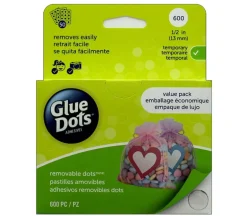 Glue Dots – Removable – 1/2-inch – 600 Piece