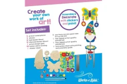 Gnome Garden Wind Chime Wood Craft & Paint Kit