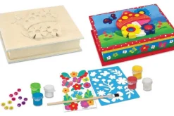 Gnome Garden Wind Chime Wood Craft & Paint Kit