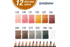 Goldfaber Color Pencils – 12ct Basic Colors Set