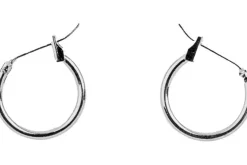 Gold Huggie Hoop Earring Findings with Loop, 12×13.5mm, 8 Pieces