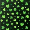 Good Luck Shamrock Plaid on Black