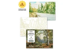 Grabie Watercolor Coloring Book – Autumn