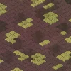 Graceful Cranes Screen Geo on Plum with Gold Metallic Highlight