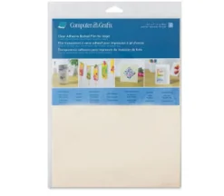 Grafix Clear Adhesive Backed Inkjet Film 8-1/2-inch x 11-inch – 6 Piece