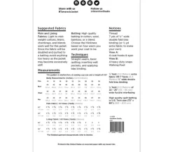 Grainline Studio Tamarack Jacket Pattern Sizes 14-30