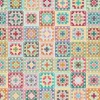 Granny Square Theme Cotton Canvas