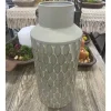 Gray Metal Vase