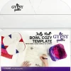 Gypsy Quilter Jelly Roll Bowl Cozy Templates – Acrylic – 2.5-inch
