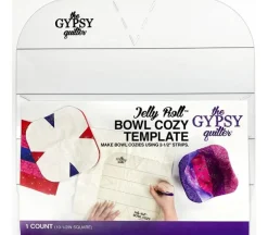 Gypsy Quilter Jelly Roll Bowl Cozy Templates – Acrylic – 2.5-inch