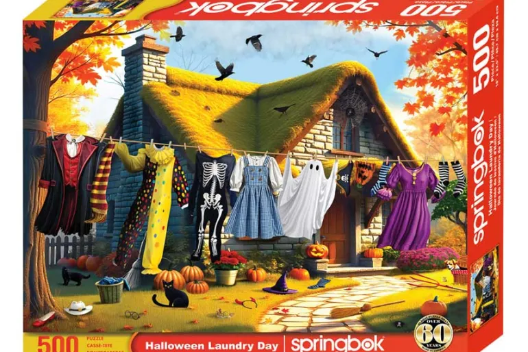 Halloween Laundry Day 500-Piece Puzzle