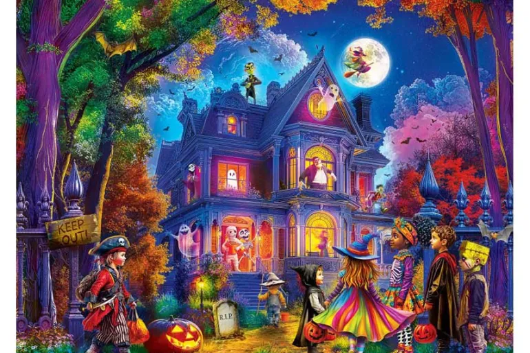 Halloween Laundry Day 500-Piece Puzzle
