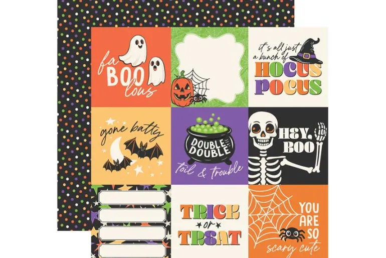 Halloween Parade Embossed Ghosts Die