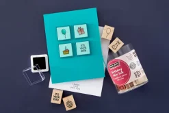 Handmade Mini Tub Woodblock Stamps