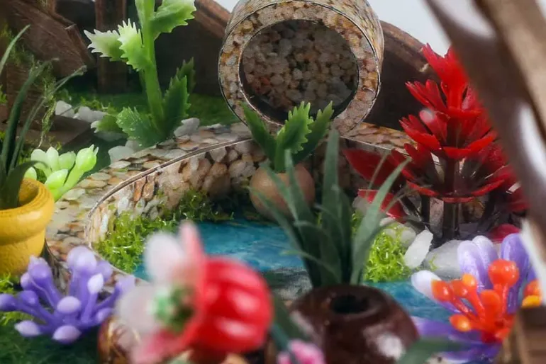 Hands Craft Greenhouse Oasis DIY Miniature House Kit
