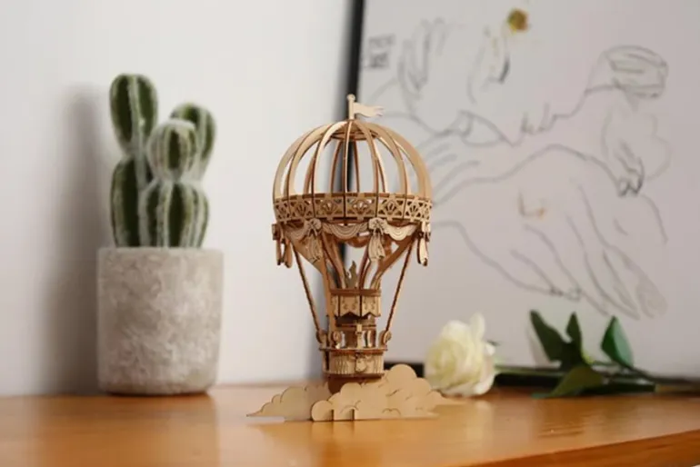 Hands Craft Modern Wooden Model Kit – Drum Kit