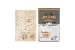 Hands Craft Modern Wooden Model Kit – Owl Storage Box