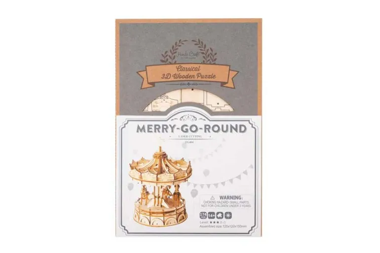 Hands Craft Modern Wooden Model Kit – Merry-Go-Round