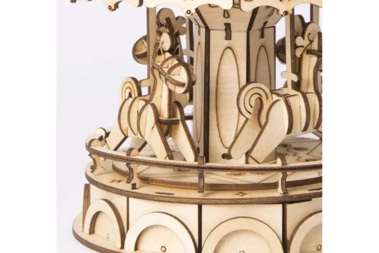 Hands Craft Modern Wooden Model Kit – Merry-Go-Round