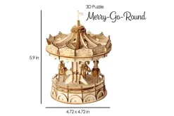 Hands Craft Modern Wooden Model Kit – Merry-Go-Round