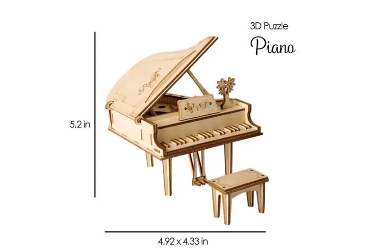 Hands Craft Modern Wooden Model Kit – Piano