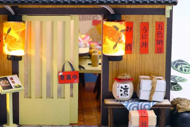 Hands Craft Sushi House DIY Miniature House Kit