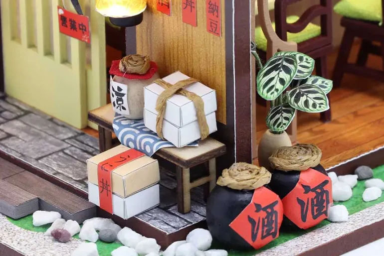 Hands Craft Sushi House DIY Miniature House Kit