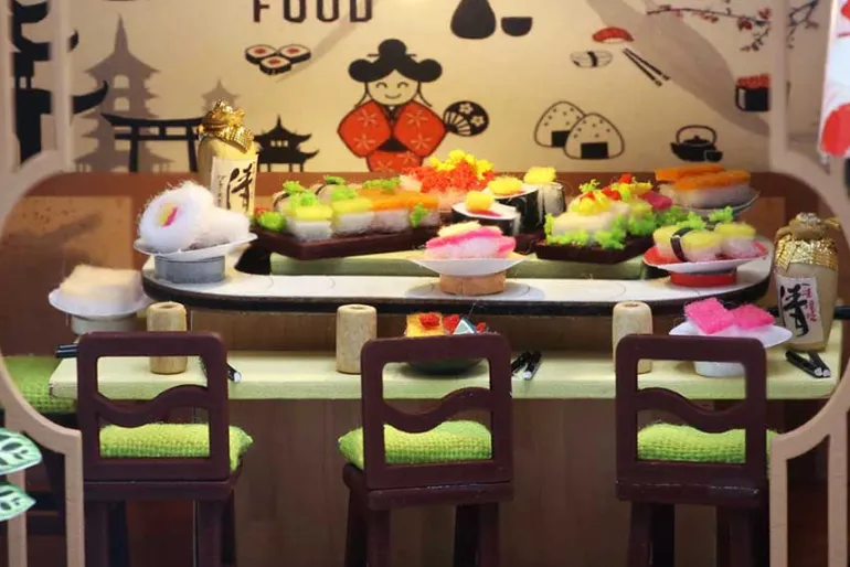 Hands Craft Sushi House DIY Miniature House Kit