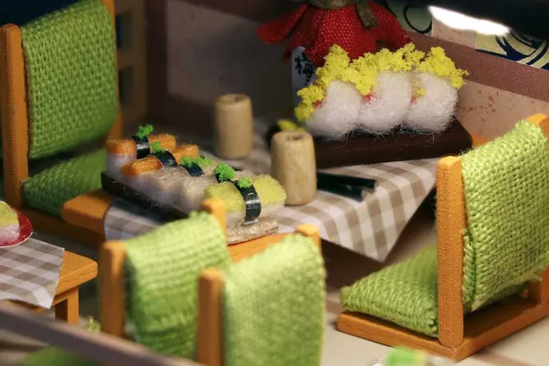 Hands Craft Sushi House DIY Miniature House Kit