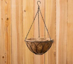 Hanging Wire Basket with Coco Liner – 12-inch