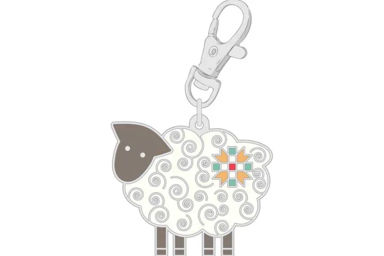 Happy Sheep Enamel Charm or Zipper Pull ST-31082