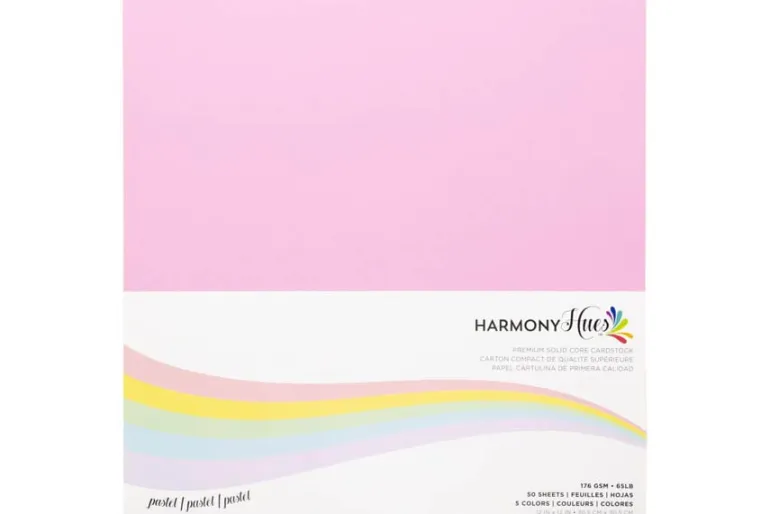 Harmony Hues Cardstock Pack – 8.5″ x 11″ – Kaleidoscope (100 Sheets, 110 lb)
