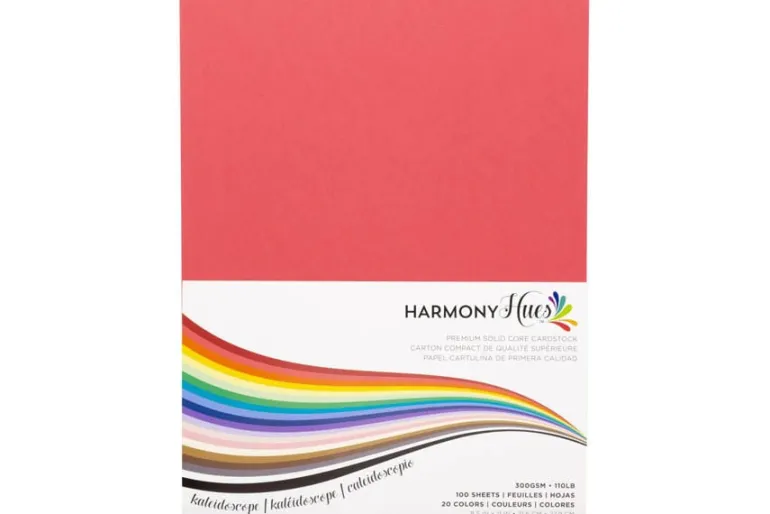 Harmony Hues Cardstock Pack – 8.5″ x 11″ – Kaleidoscope (100 Sheets, 110 lb)